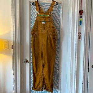Liberty women’s bib overalls, medium, brown, NWT